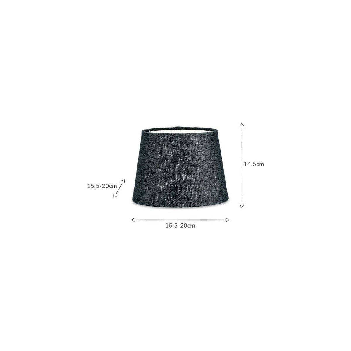 Dia Small Jute Lampshade - Ink