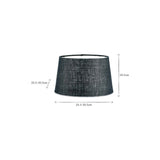 Dia Extra Large Jute Lampshade - Ink