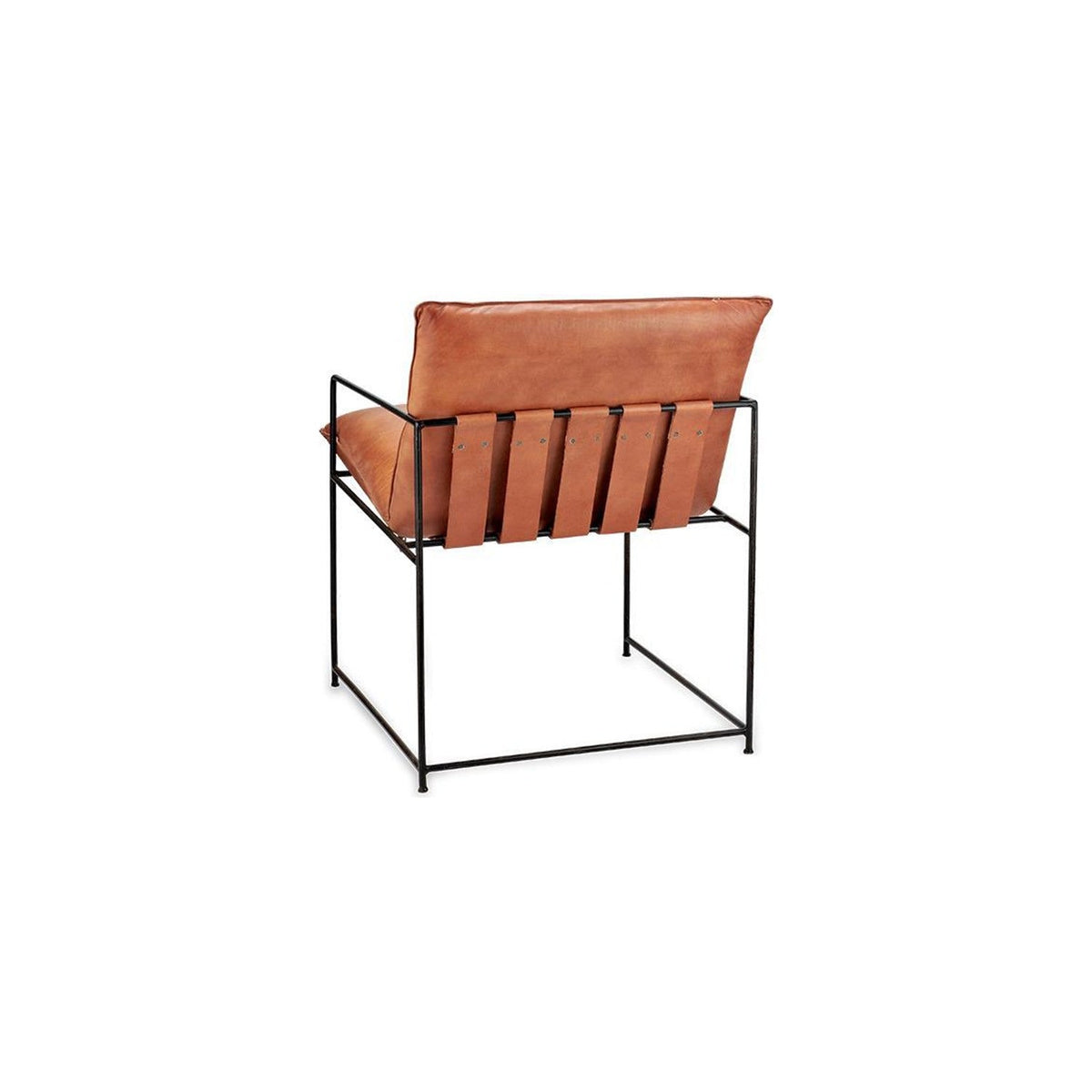 Durium Leather Armchair - Aged Tan & Black