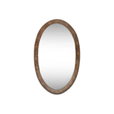 Drishti Oval Iron Wall Mirror - Antique Black