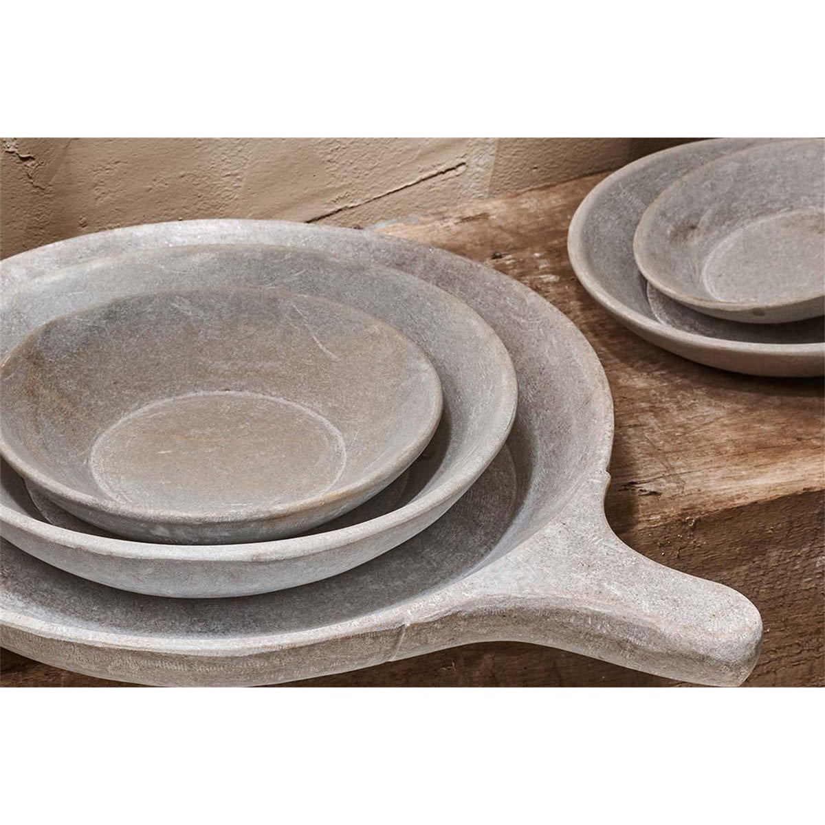 Darassa Medium Stone Serving Platter - White