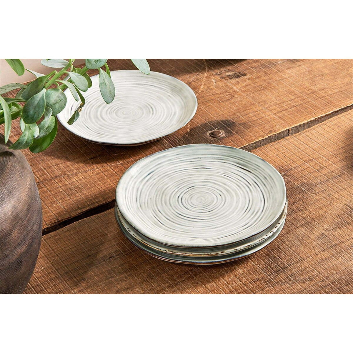 Dhanuk Ceramic Side Plate - Cream
