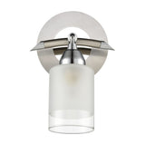 Campani wall light in chrome and satin nickel finish, alternative view