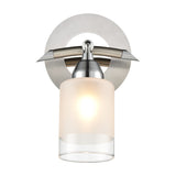 Campani wall light in chrome and satin nickel finish, alternative view