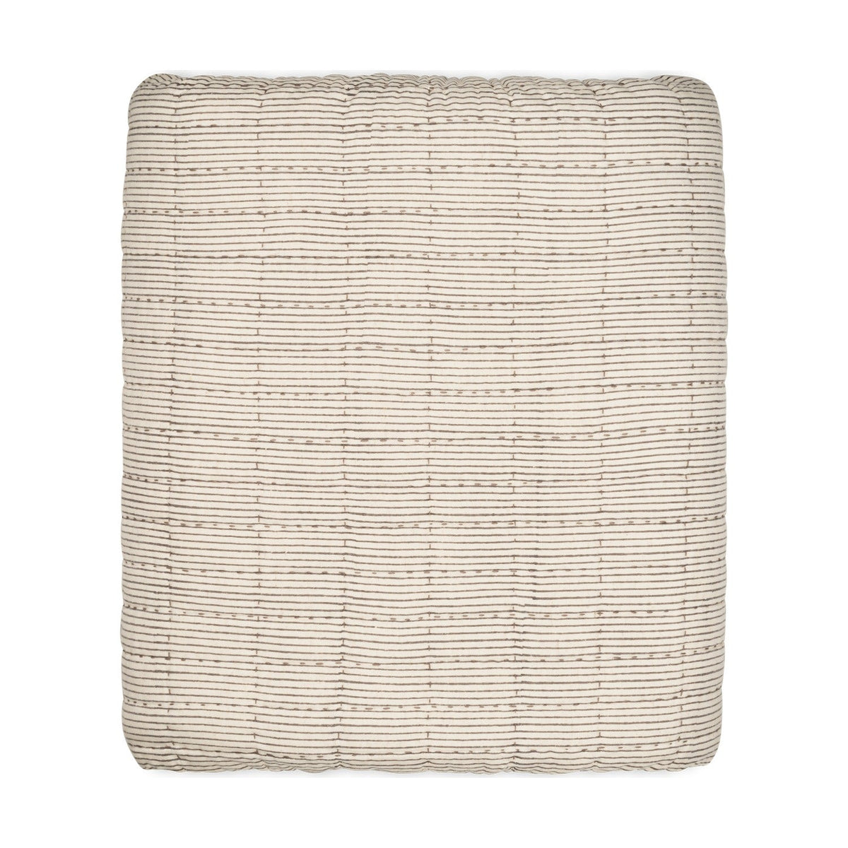Dipti 220 x 140cm Cotton Quilted Bedspread - Charcoal