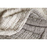 Dipti 220 x 140cm Cotton Quilted Bedspread - Charcoal