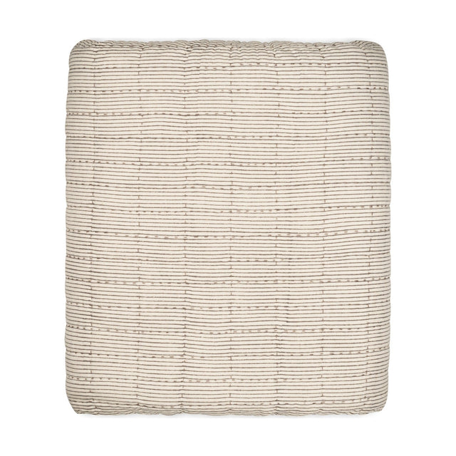 Dipti 220 x 240cm Cotton Quilted Bedspread - Charcoal
