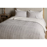 Dipti 220 x 240cm Cotton Quilted Bedspread - Charcoal