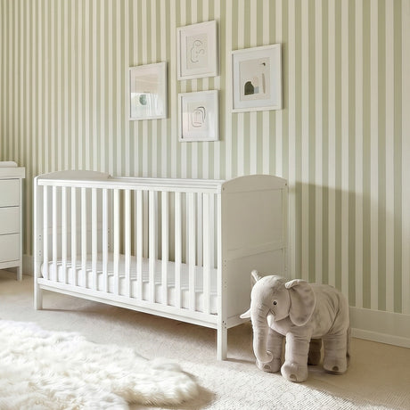 Dreamer Convertible Cot Bed & 3 Position Base - White