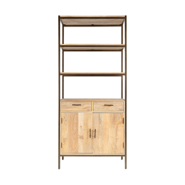 Dasai Mango Wood & Iron Storage Unit - Natural