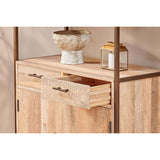 Dasai Mango Wood & Iron Storage Unit - Natural