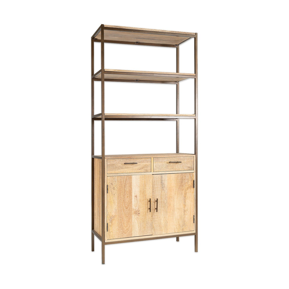 Dasai Mango Wood & Iron Storage Unit - Natural