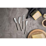 Darsa Cheese Knife Set - Brushed Silver - Set of 4