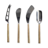 Darsa Cheese Knife Set - Brushed Gold - Set of 4