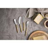 Darsa Cheese Knife Set - Brushed Gold - Set of 4