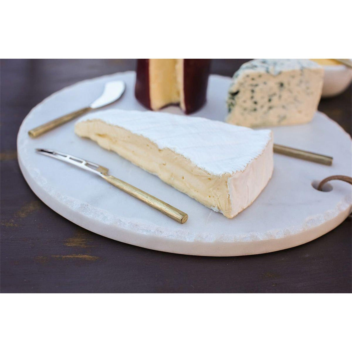 Darsa Cheese Knife Set - Brushed Gold - Set of 4