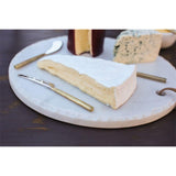 Darsa Cheese Knife Set - Brushed Gold - Set of 4