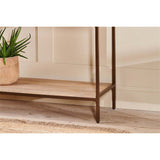 Dasai Mango Wood & Iron Console Table - Natural