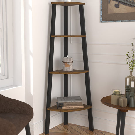 Ealing Corner Shelving Unit - Vintage Pine