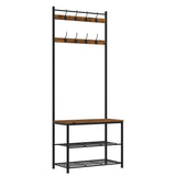 Ealing Small Hallway Shelving Unit - Vintage Pine