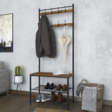 Ealing Small Hallway Shelving Unit - Vintage Pine