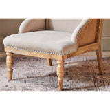 Elbu Deconstructed Linen Armchair - Stone