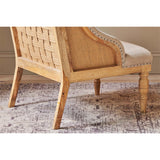 Elbu Deconstructed Linen Armchair - Stone
