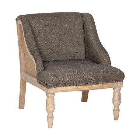 Elbu Deconstructed Jacquard Weave Armchair - Charcoal