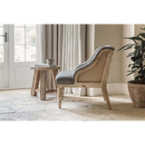Elbu Deconstructed Jacquard Weave Armchair - Charcoal