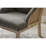 Elbu Deconstructed Jacquard Weave Armchair - Charcoal