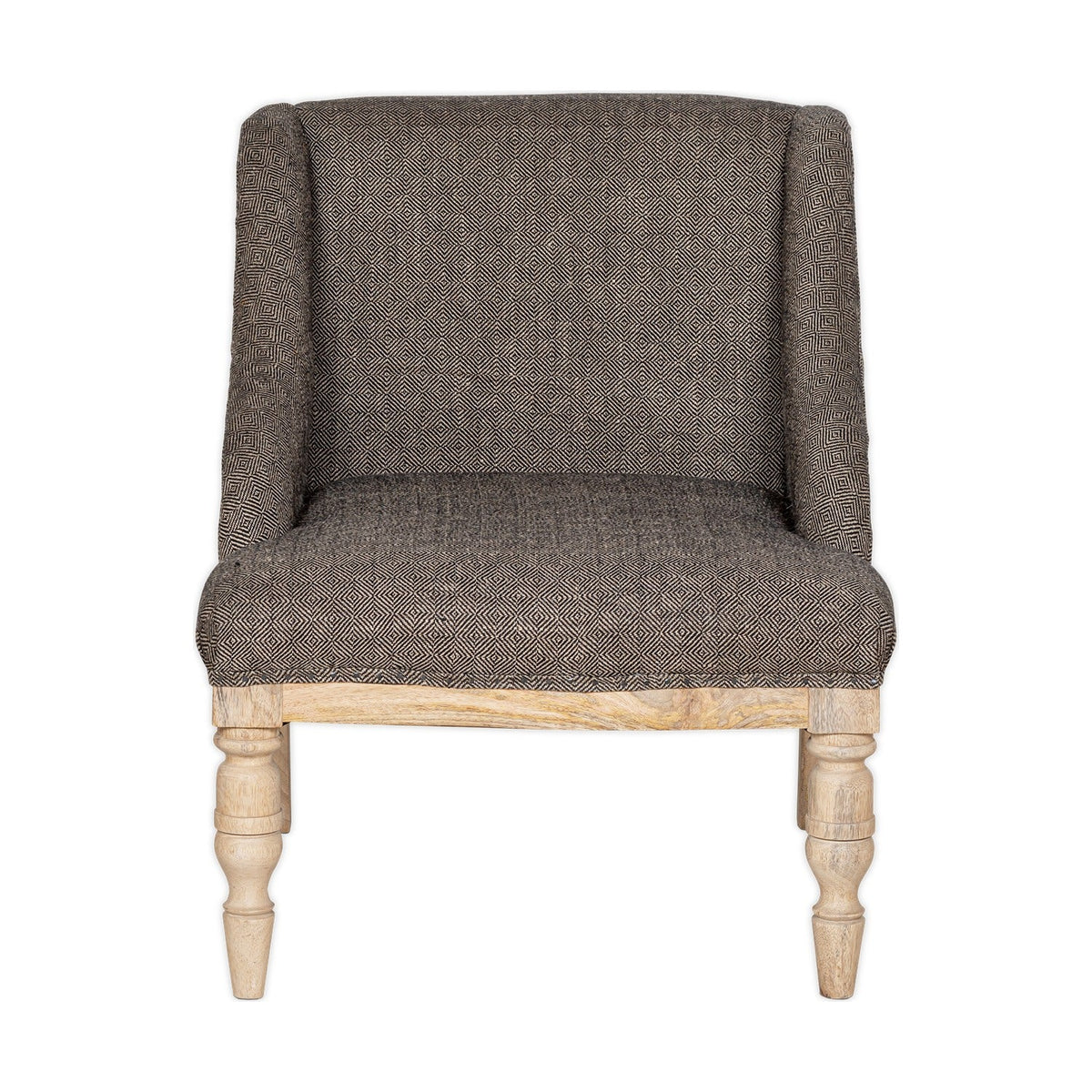 Elbu Deconstructed Jacquard Weave Armchair - Charcoal