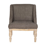 Elbu Deconstructed Jacquard Weave Armchair - Charcoal