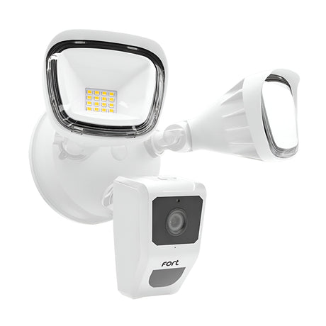 Wi-Fi Security Camera With Twin Spots - White