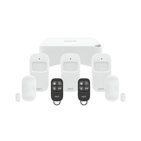 Smart Alarm Kit - 1 x Smart Hub, 3 x PIR, 2 x Door/Window Contact, 2 x Remote Controls