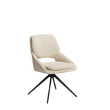 Edisto Dining Chair - Off-White with Black