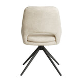 Edisto Dining Chair - Off-White with Black