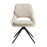 Edisto Dining Chair - Off-White with Black