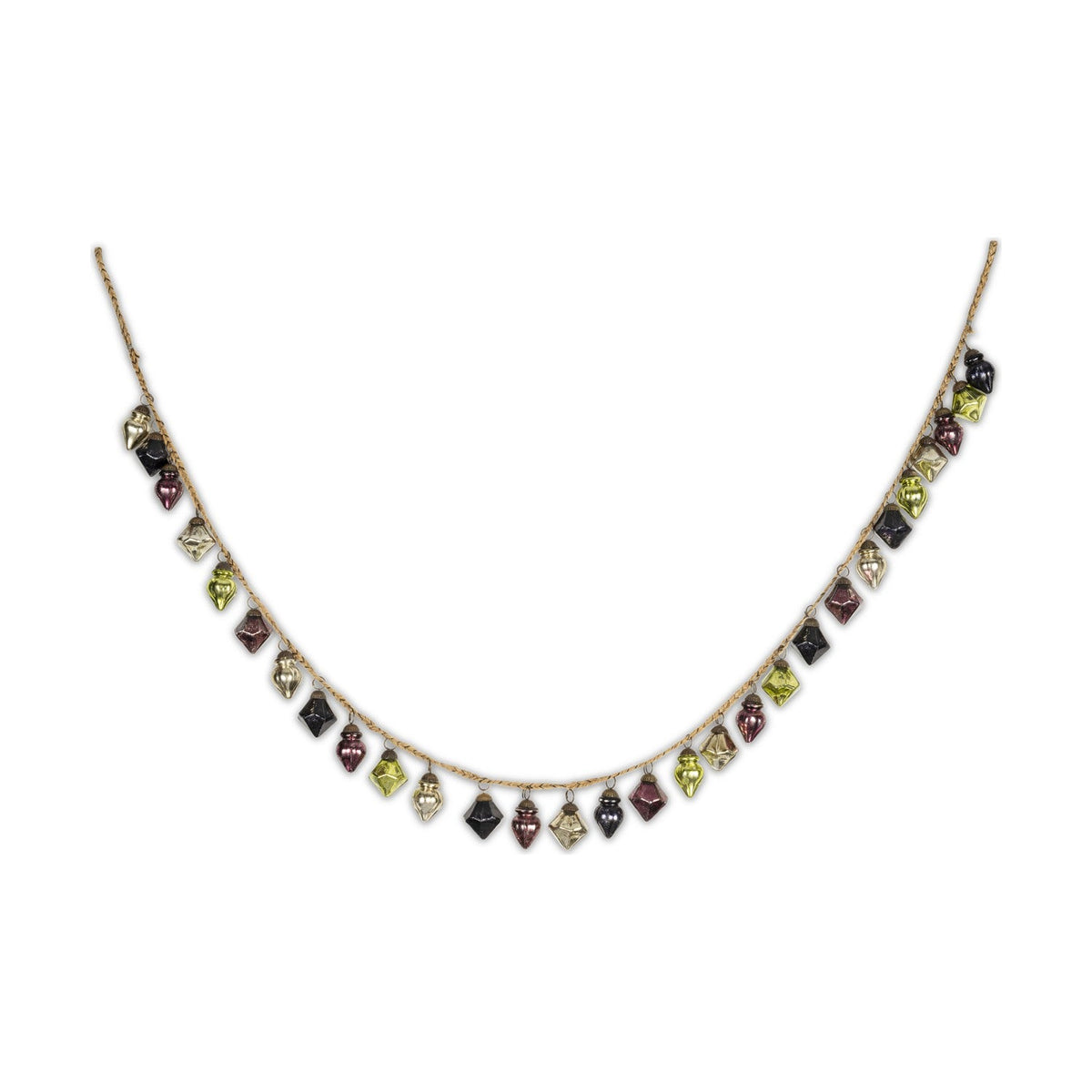 Ekiti 130cm Bauble Garland - Mixed Colours