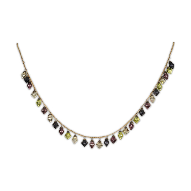Ekiti 130cm Bauble Garland - Mixed Colours