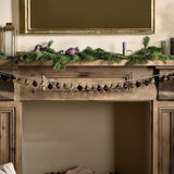 Ekiti 130cm Bauble Garland - Mixed Colours