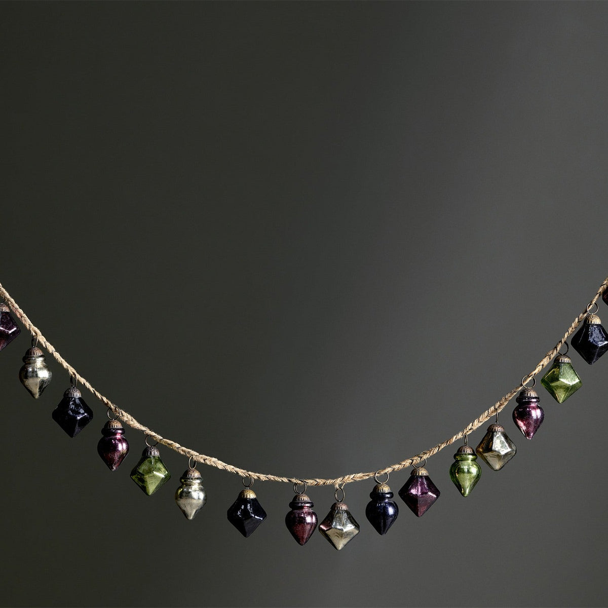 Ekiti 130cm Bauble Garland - Mixed Colours