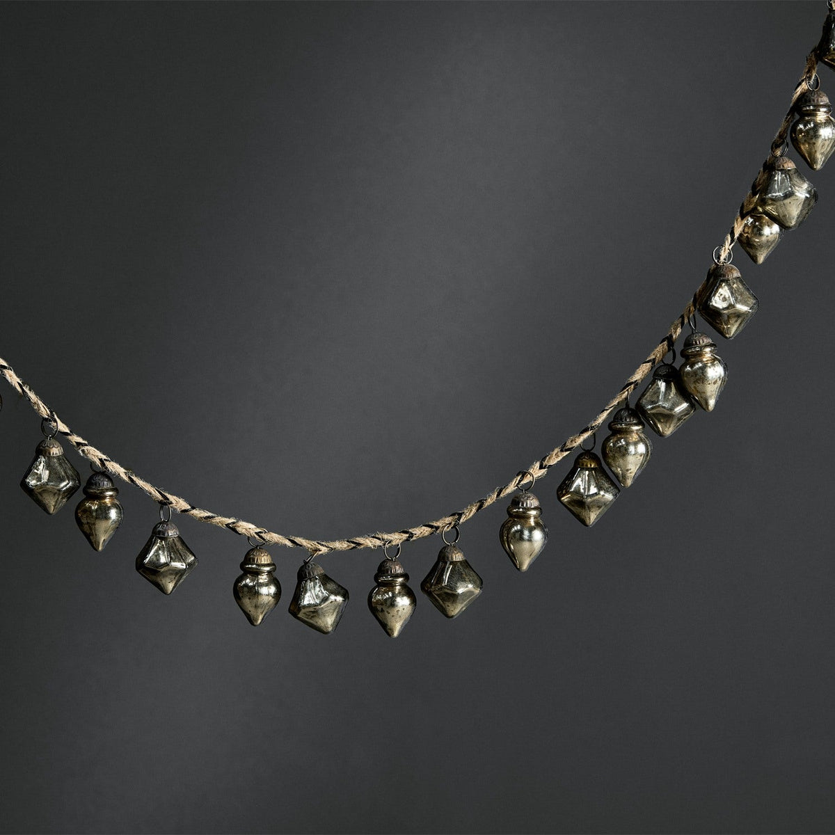 Ekiti 130cm Bauble Garland - Antique Gold