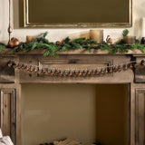 Ekiti 130cm Bauble Garland - Antique Gold & Rust