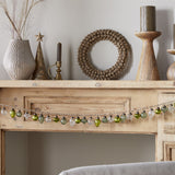 Ekiti 110cm Bauble Garland - Mixed Green & Clear