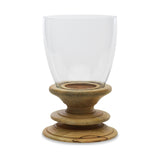 Eluru Mango Wood Hurricane Lantern - Natural