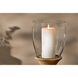 Eluru Mango Wood Hurricane Lantern - Natural