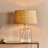Edina Small Recycled Glass Table Lamp Base - Clear