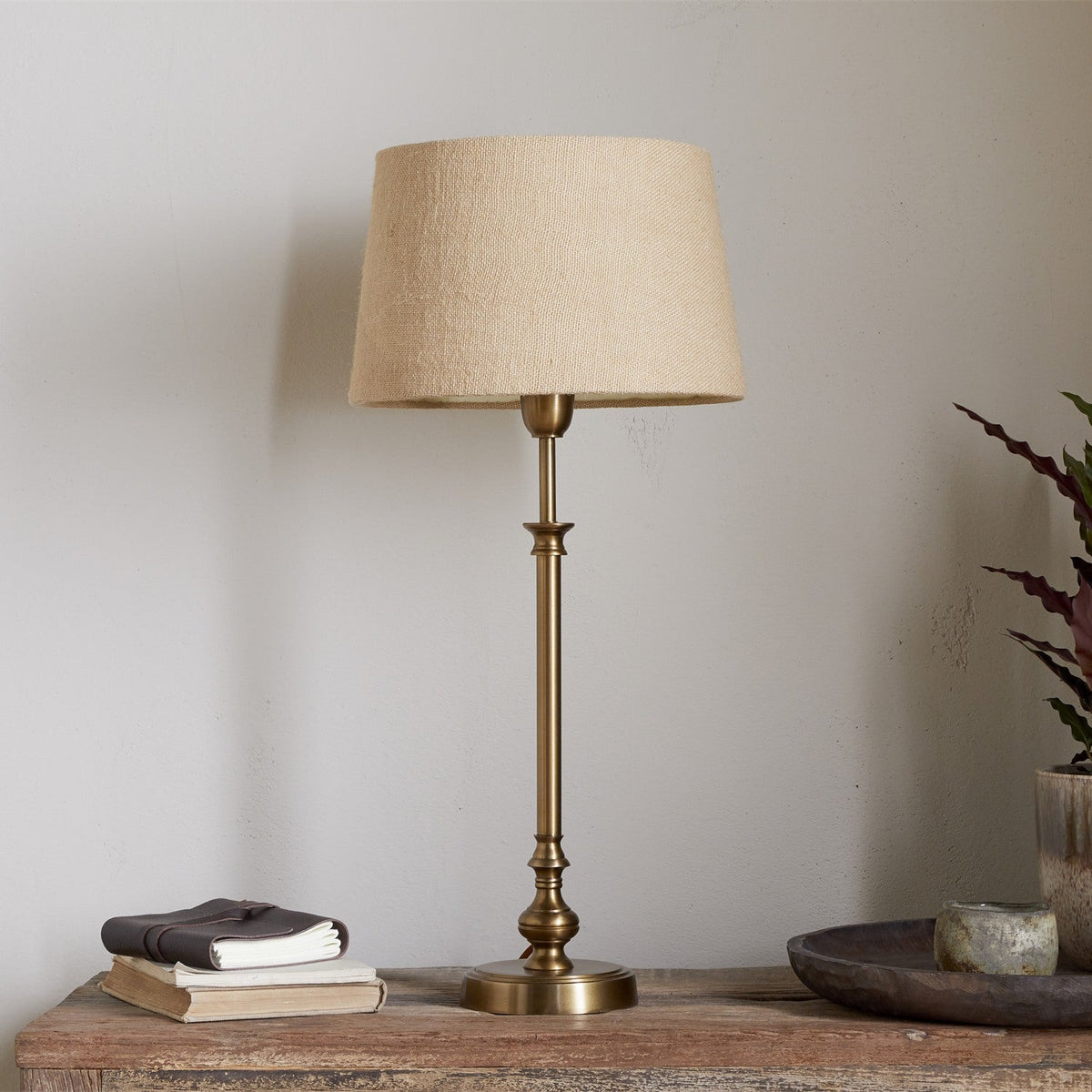 Ehadi Table Lamp Base - Antique Brass