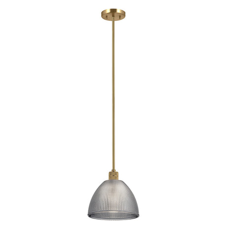 Hampstead 1 Light Pendant Light - Painted Natural Brass