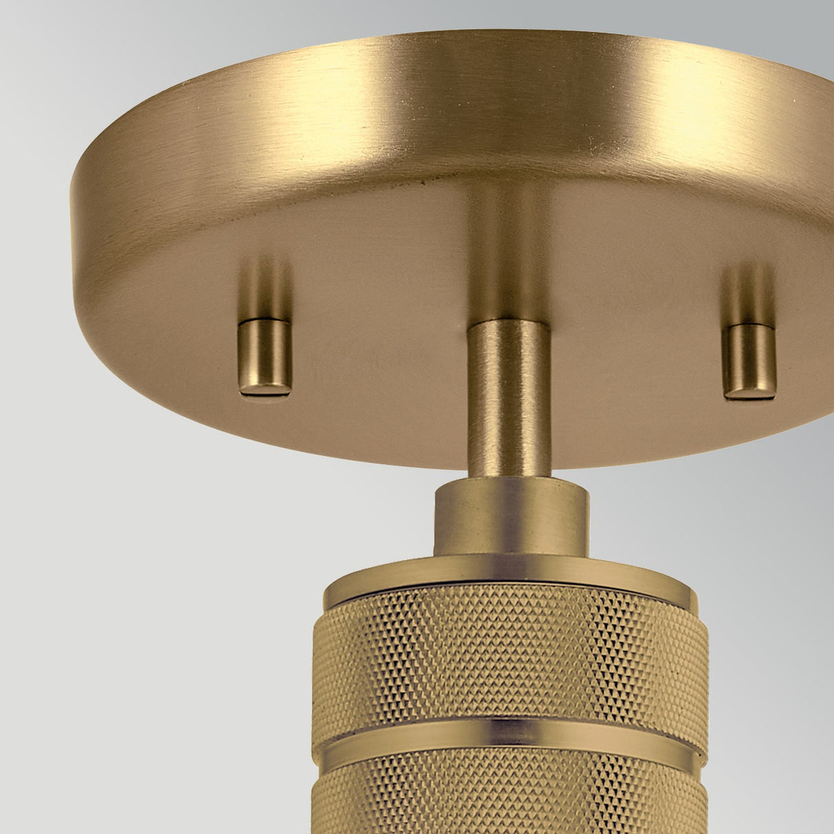 Hampstead 1 Light Pendant Light - Painted Natural Brass